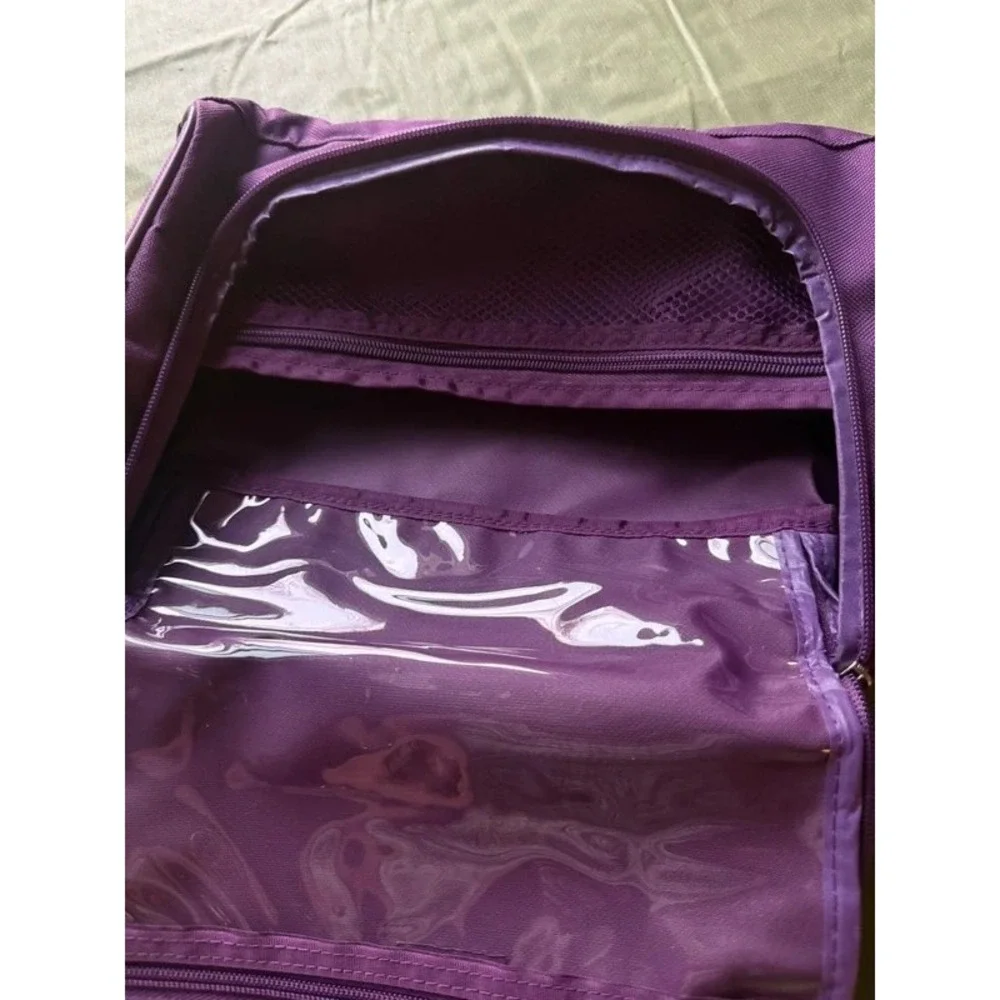 Regis Purple Hanging Toiletry Bag Shower Caddy Dorm Organizer